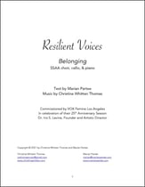 Resilient Voices: Belonging SSAA choral sheet music cover